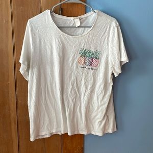 H&M white tshirt size XL